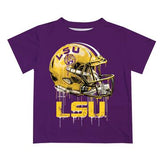Purple LSU Football Helmet T-Shirt