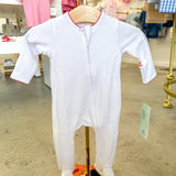 Red & White Essentials Footie