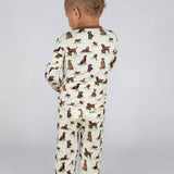Chocolate Labrador Dogs- LS PJs