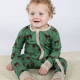 Deer- Convertible Zip PJs