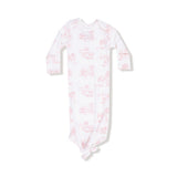 Farm Toile Pink Knotted Gown