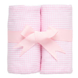 Small Check Set Of Two Burp Pink