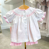 Puppies Girls- Pink Bishop Bloomer Set