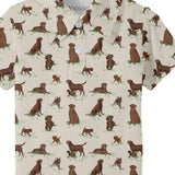 Chocolate Lab Dogs- Polo Shirt