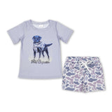 Field Companian Grey Camo Shorts Set