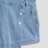 Asymmetrical Denim Skort