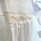 Pink Lamb Smocked Gown