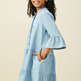 Sadie Washed Denim Dress
