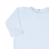 Paty Knit Romper with Pima Binding (Long Sleeve