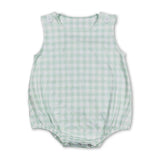 Mint Plaid Bubble Romper