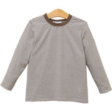 James LS Shirt- Beige Stripe