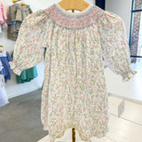 Vivian Floral Smocked Bubble