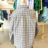Navy/Aspen Green LS Dress Shirt