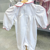 Claire Christmas Wreath Romper