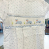 Blue Lamb Smocked Gown