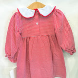 Red Striped Christmas Bow Dress
