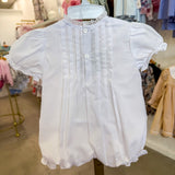 Pintuck & Lace White Bubble