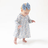 Country Girl Floral LS Peter Pan Collar Dress + Bloomers