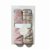 Baby Girl Pink Storks - Burp Cloth Set