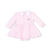 Pink Golf Carts LS Polo Bodysuit Dress
