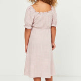 Eva Gingham Textured Dress