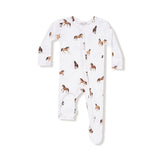 Mini Horses 2 Way Zipper Footie