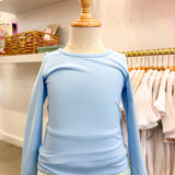 Blue Long Sleeve Athletic Top