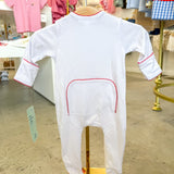 Red & White Essentials Footie