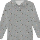 Mallard Ducks- Long Sleeve Polo Shirt