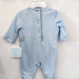 Rocking Horses - Lt. Blue Boy's Long Footie