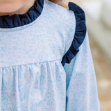 Blue Blooms Hallie Diaper Set