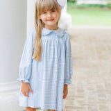 Catherine Dress- Light Blue Gingham