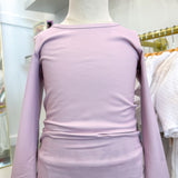 Mauve Long Sleeve Athletic Top