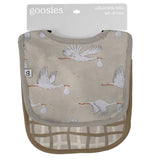 Beige Neutral Storks- Bib Sets