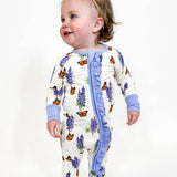 Texas Bluebonnets- Zip Convertible PJs