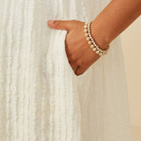Simone Textured Knit Puff Sleeve Dress