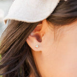 Gold Clear Earrings