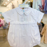 White Lace Button Belt Creeper