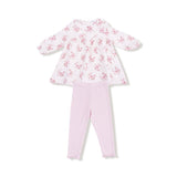 Belle Rosette Dot LS Pants Set