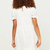 Clara Off White Swiss Dot Dress