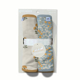 Marigold Block Print- Burp Cloth Set