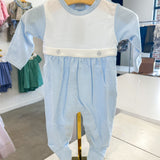 Blue Striped Footie