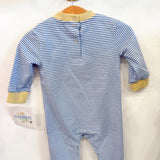 Blue Striped Antlers Romper