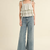 Sadie Wide Leg Denim Pants