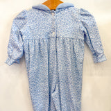 Girls Blue Liberty Print Long Romper