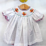 Girls Turkey Floral Bishop Bloomer Set