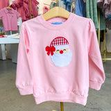 French Terry Santa Pullover Pink