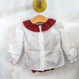 Sarah Red Christmas Plaid Set