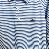 Boys Navy/Powder LS Polo