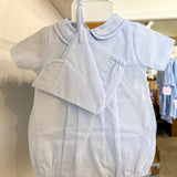John Blue/White Romper